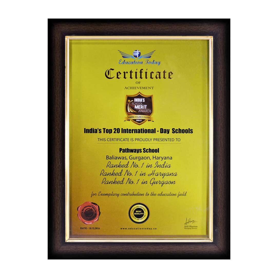Ranked No. 1 International Day School in India Pathways School Gurgaon