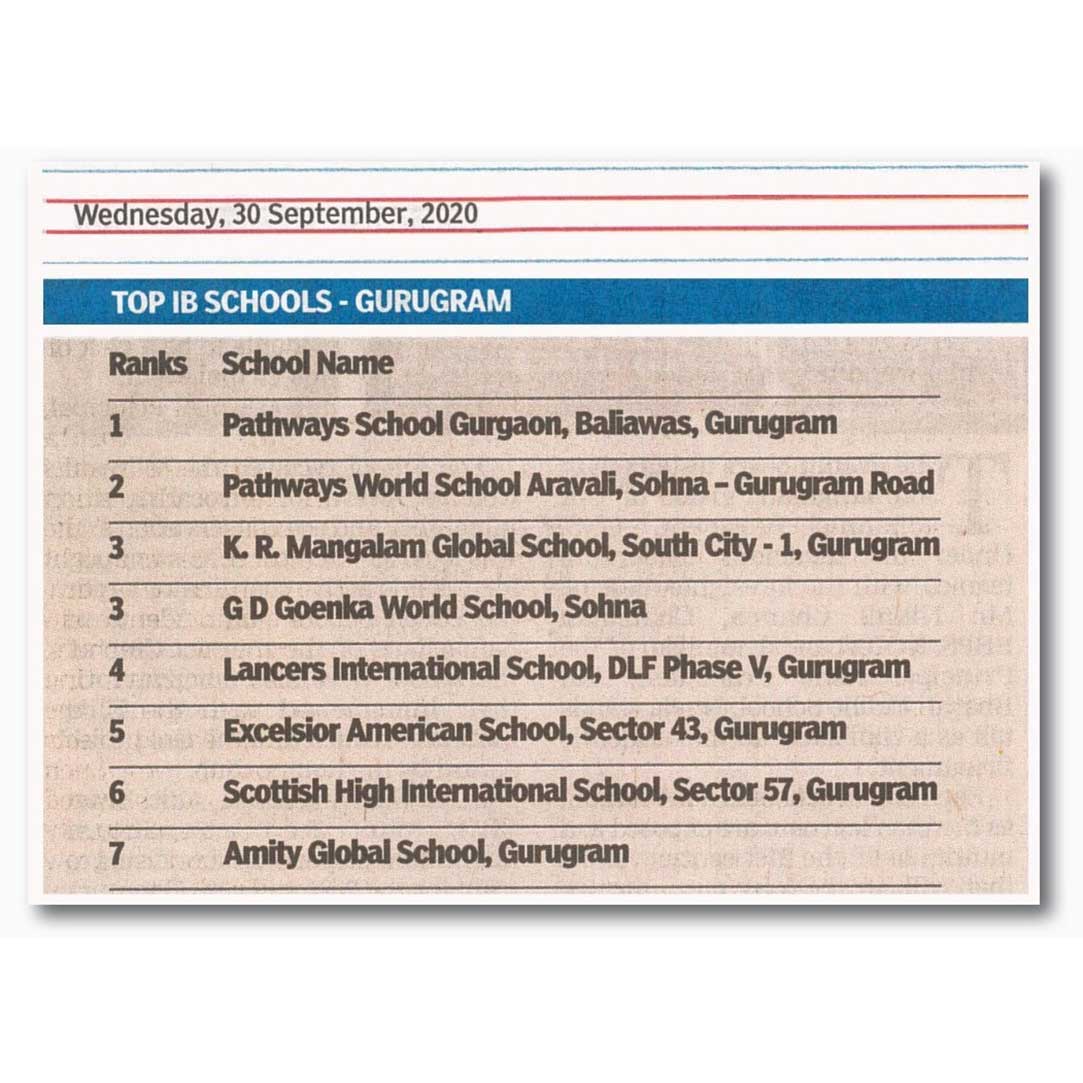 Times Education - Ranked No.1 in Top IB Schools, Gurugram