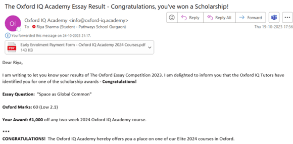 The Oxford IQ Academy Essay Writing Competition
