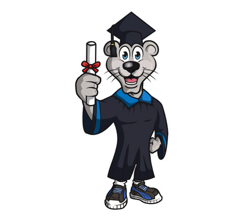 Mascot-Graduation
